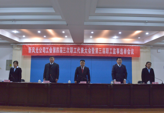 黨建帶工建，開(kāi)年譜新篇 新風(fēng)光公司工會(huì )第四屆三次職工代表大會(huì )召開(kāi)